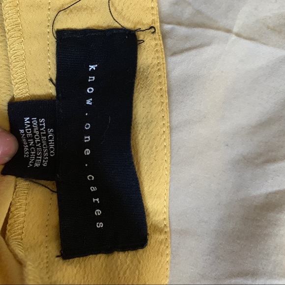 Yellow Maxi Skirt with Slit - Picture 2 of 3